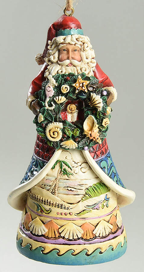 Coastal Christmas Ornaments Beach Santa - No Box by Jim Shore-1