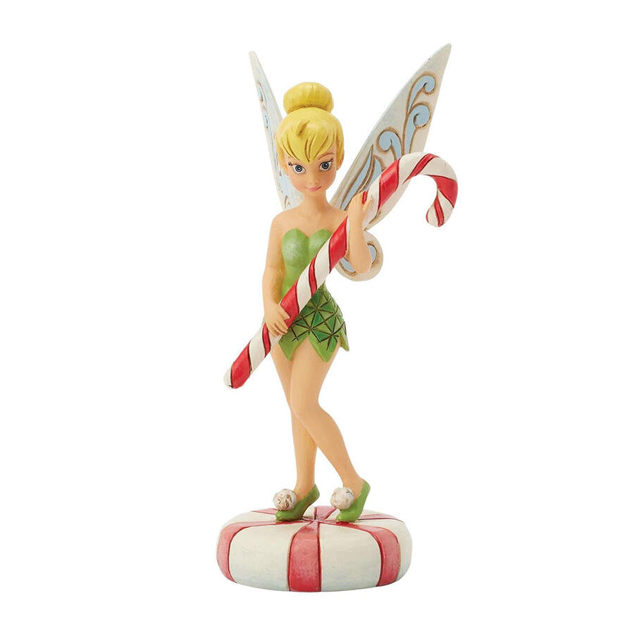 Tinker Bell Christmas-Disney Traditions Tinker Bell Candy Cane - No Box by Jim Shore-1