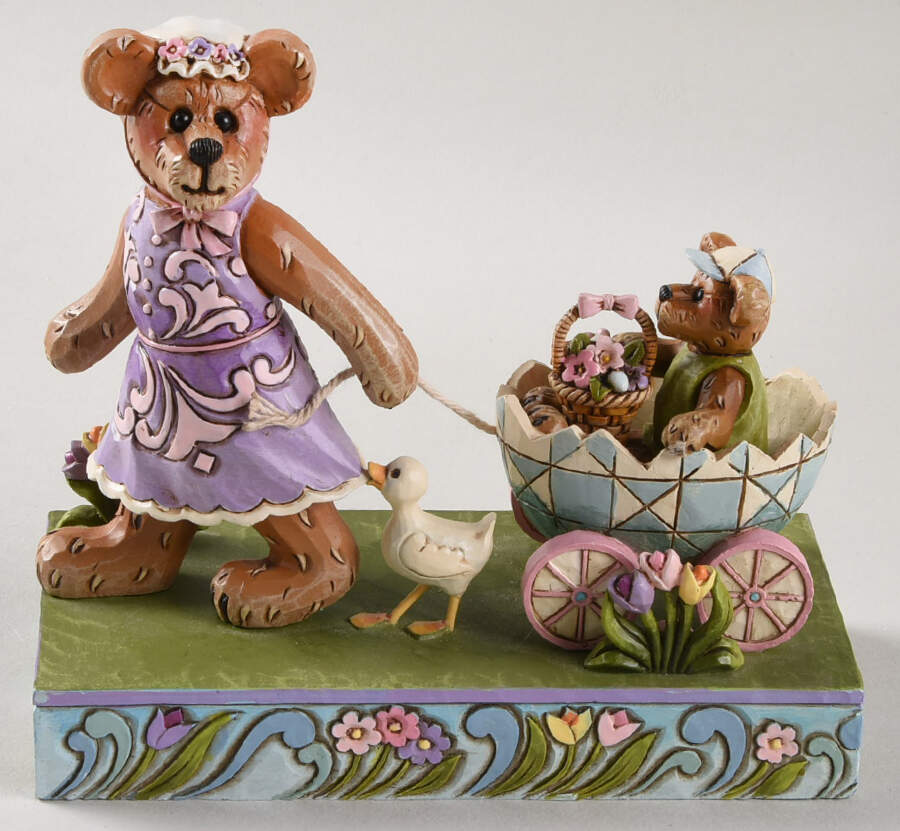 Boyd's Bears - Easter Momma Bearsdale With Petey-Easter Parade - Boxed by Jim Shore-1