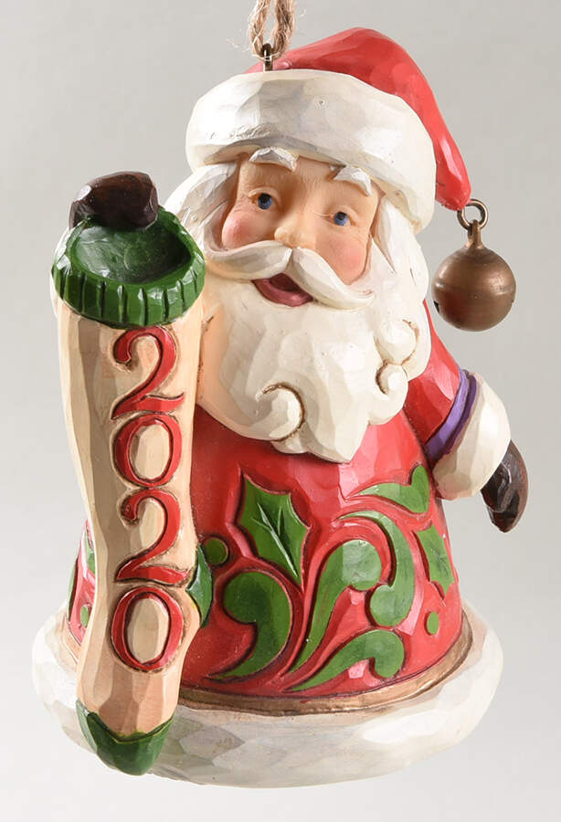Annual Santa Ornaments 2020 Santa - Boxed by Jim Shore-1