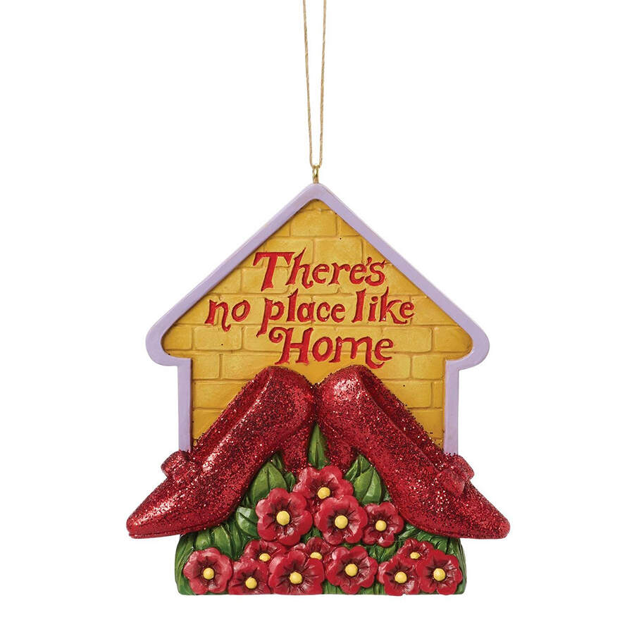 Wizard of Oz Ornaments Ruby Slippers Home - Boxed by Jim Shore-1