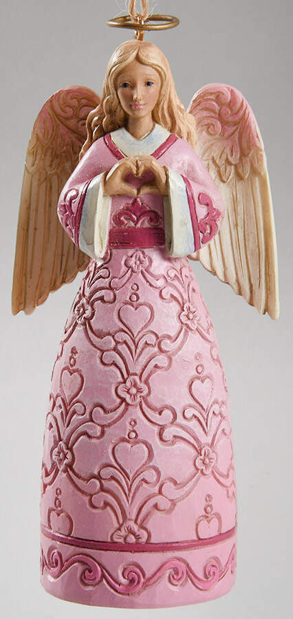 The Rose Breast Cancer Awareness Pink Angel - No Box Nb2022 by Jim Shore-1