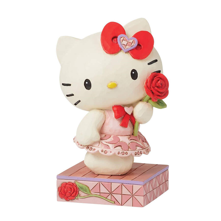 Hello Kitty - Sanrio Hello Kitty With Rose - Boxed by Jim Shore-1