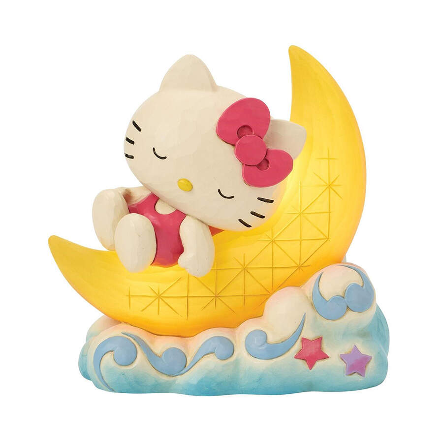 Hello Kitty - Sanrio Hello Kitty On Moon - Led - Boxed by Jim Shore-1
