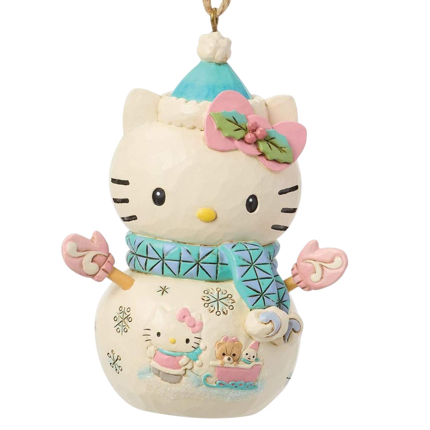 Hello Kitty-Sanrio Ornaments Hello Kitty Snowman  - Boxed by Jim Shore-1