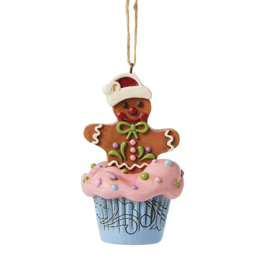Gingerbread Christmas Collection Gingerbread Cupcake Ornament - Boxed by Jim Shore-1