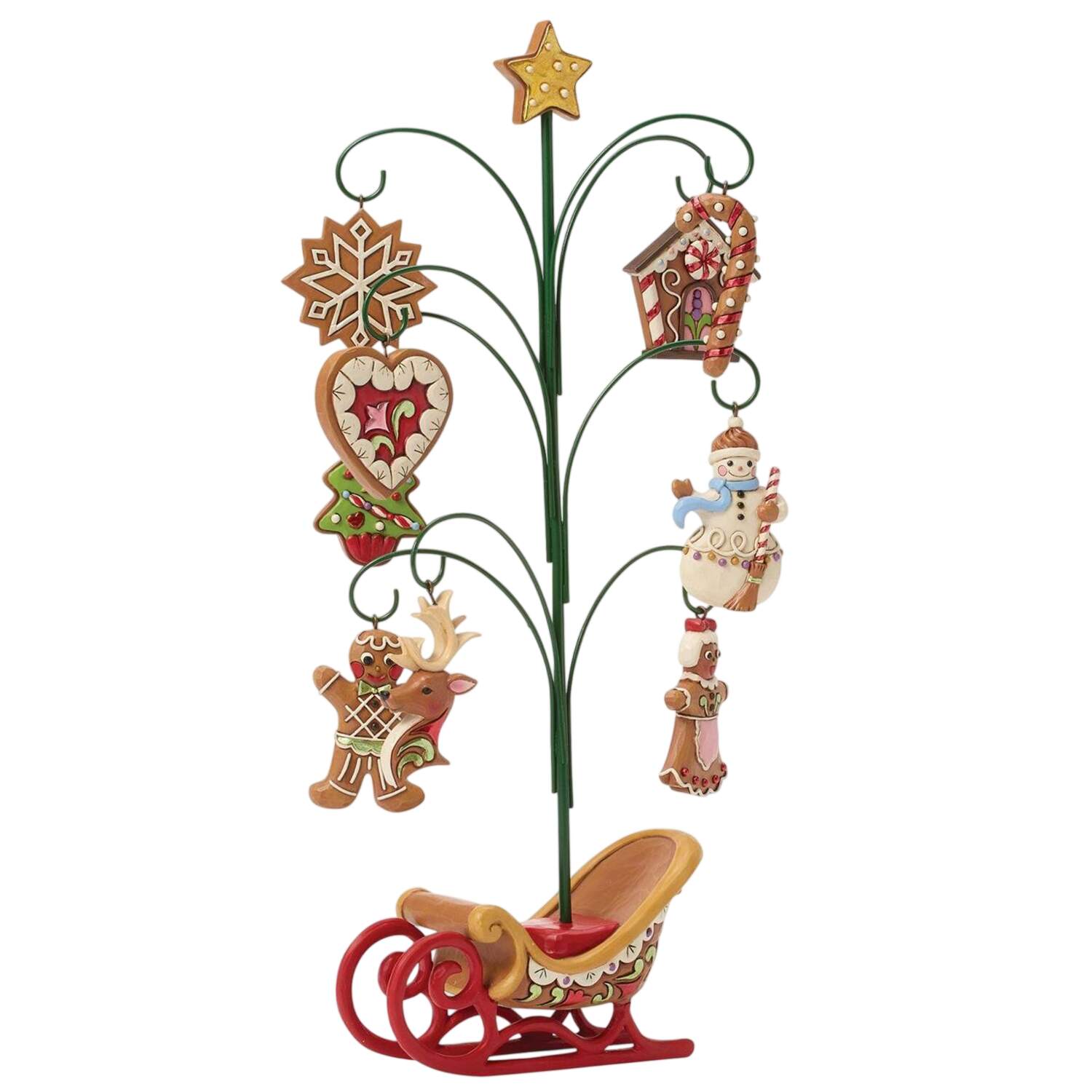 Gingerbread Christmas Collection Tree Of Treasures - Boxed by Jim Shore-1