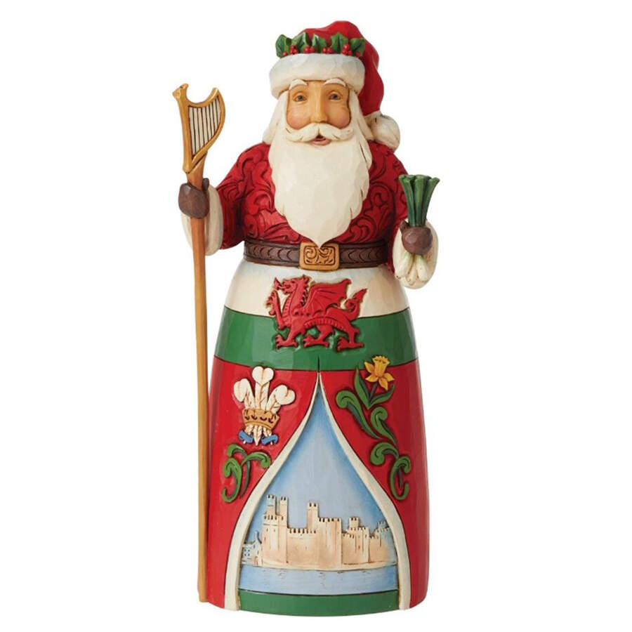 Santas Around the World Welsh-Nadolig Llawen - Boxed by Jim Shore-1