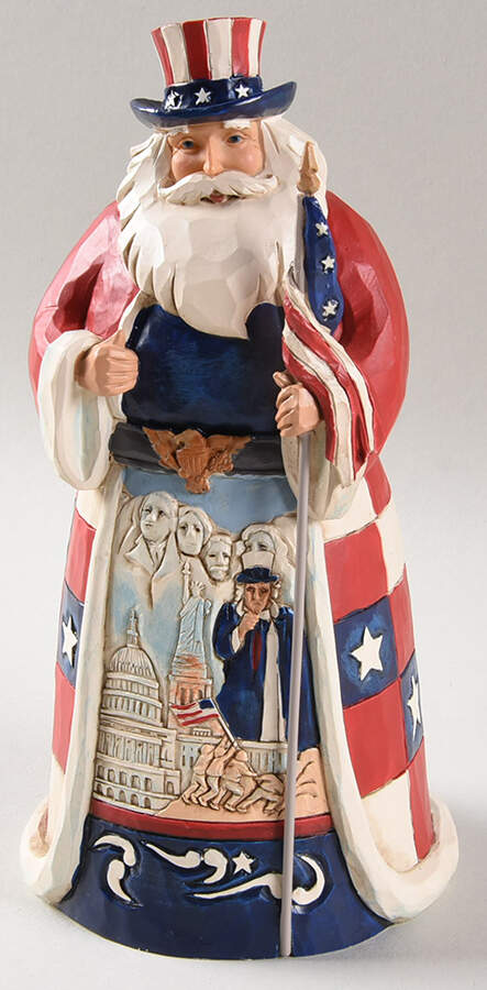 Santas Around the World American-Star Spangled Santa - Boxed by Jim Shore-1