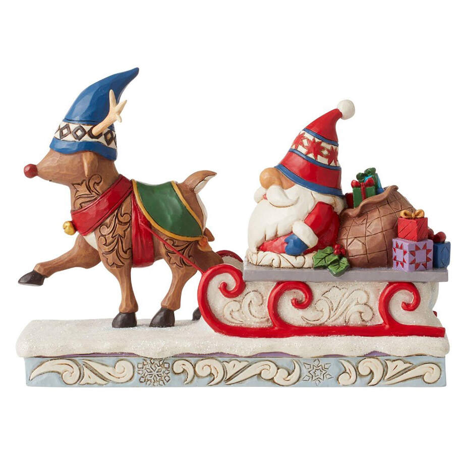 Holiday Gnomes Traveling Toward Christmas - Boxed by Jim Shore-1