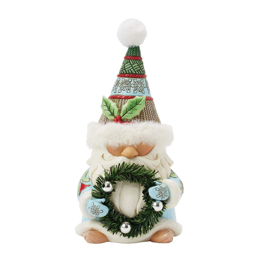 Holiday Gnomes Wreathed In Holiday Joy - Boxed by Jim Shore-1