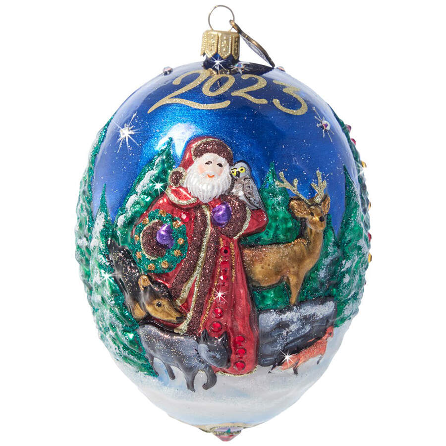 Annual Santa Santa And Animals - No Box by Jay Strongwater-1