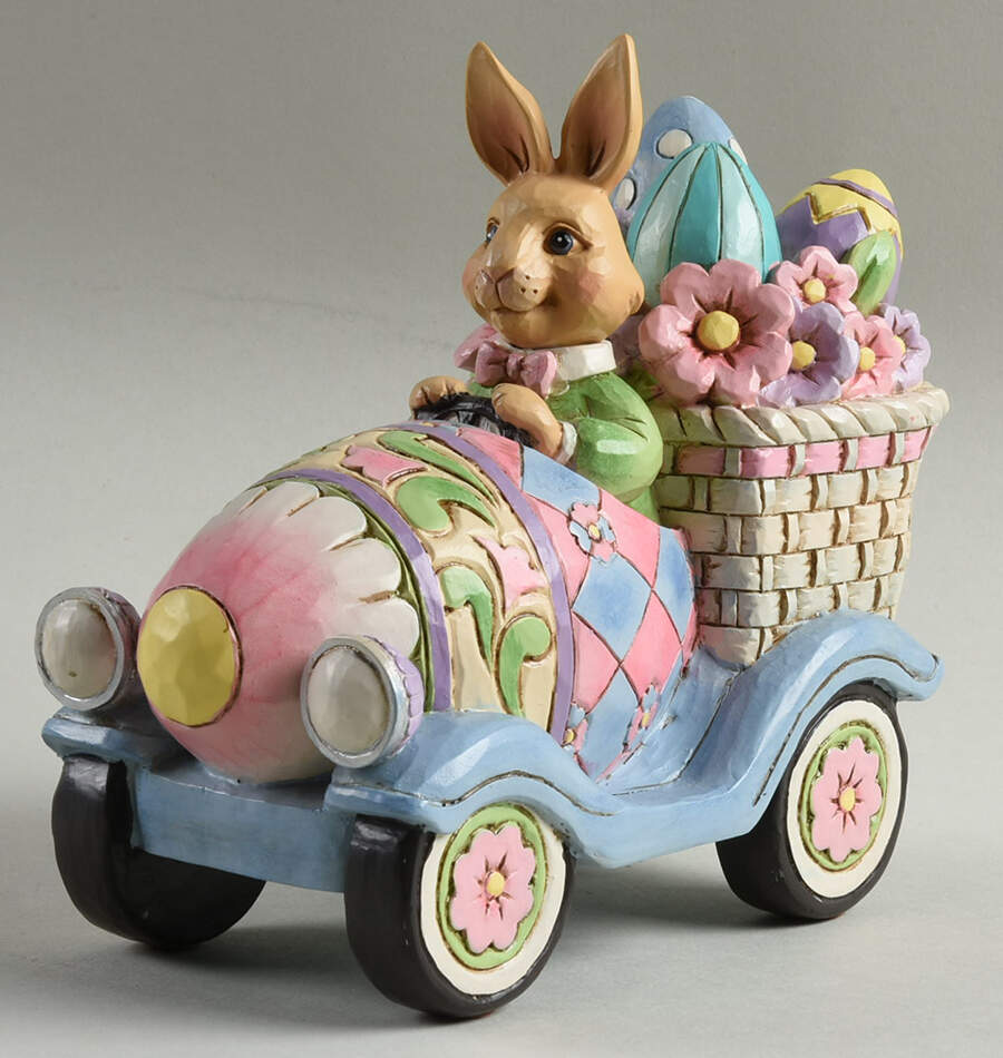 Easter Bunnies on Parade Egg-Citing Ride - With Box by Jim Shore-1