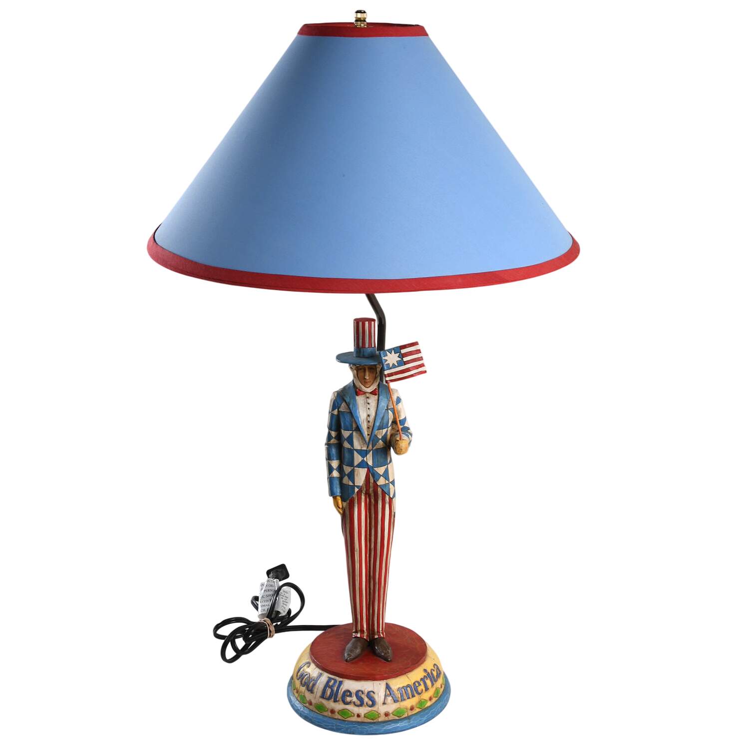 Figural Lamps God Bless America Lamp - Boxed by Jim Shore-1