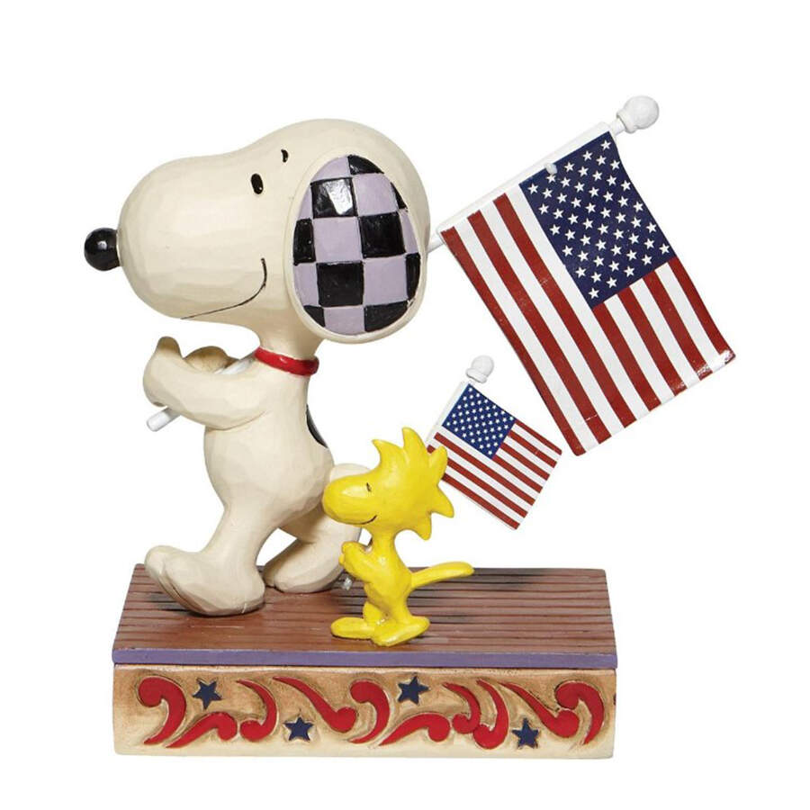 Peanuts Patriotic Glory March - Boxed by Jim Shore-1