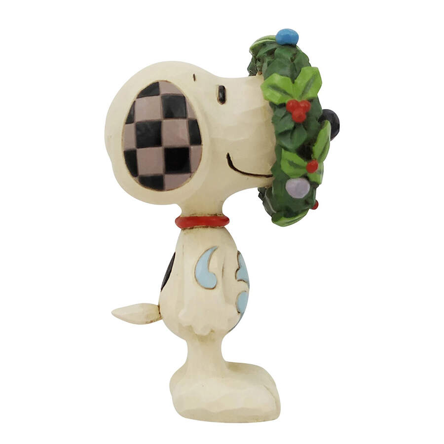 Snoopy Miniatures Snoopy In Wreath - No Box by Jim Shore-1