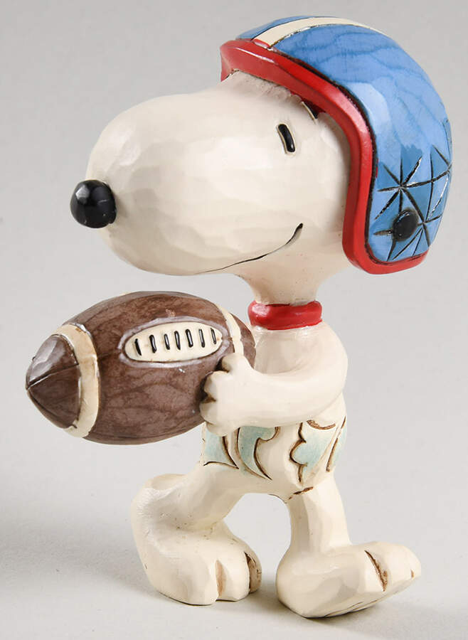 Snoopy Miniatures Snoopy Football - Boxed by Jim Shore-1