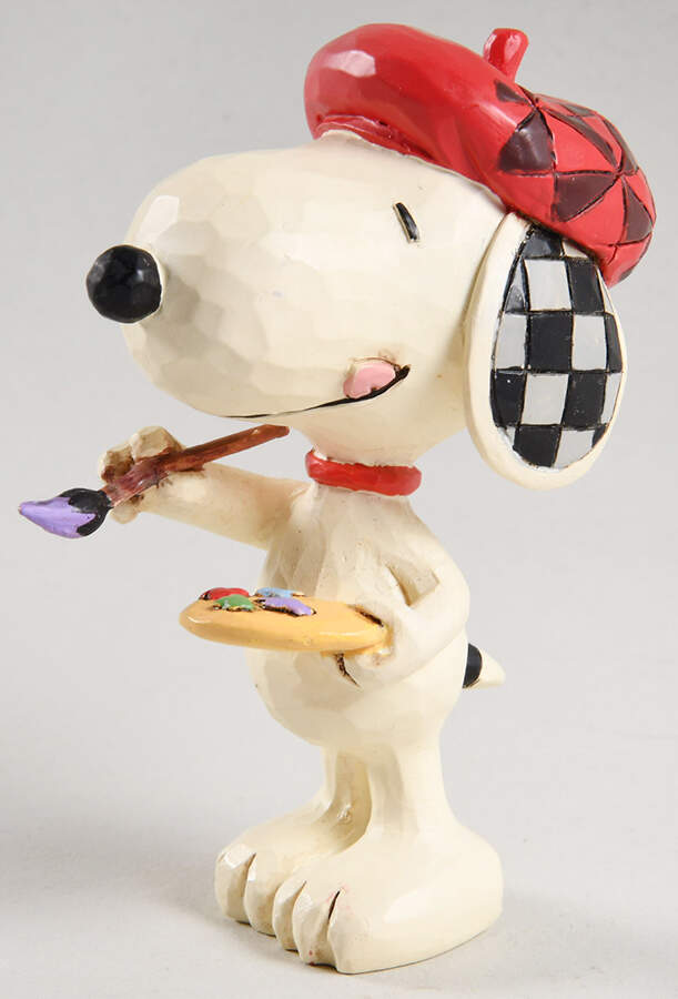 Snoopy Miniatures Snoopy Artist - Boxed by Jim Shore-1