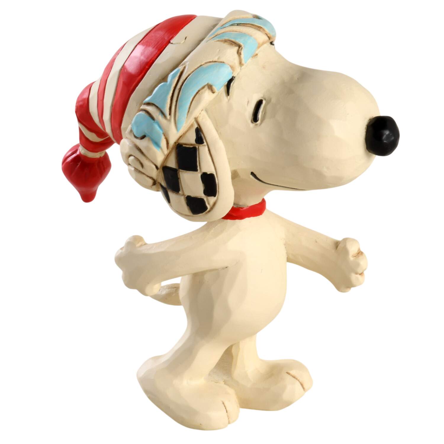 Snoopy Miniatures Snoopy In Stocking Cap - No Box by Jim Shore-1