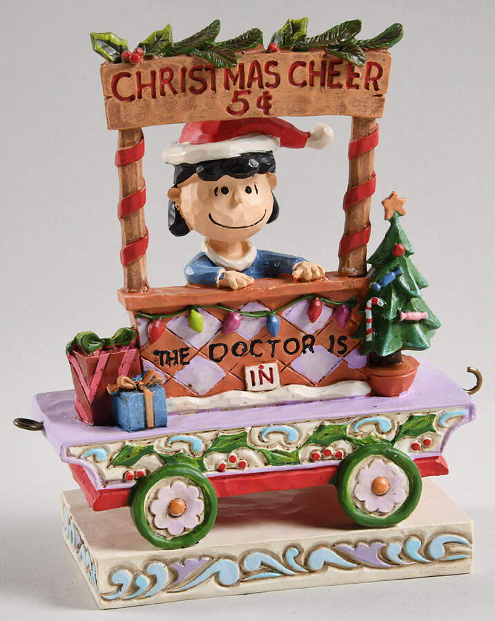 Peanuts Christmas Train All Welcome - Lucy - No Box by Jim Shore-1