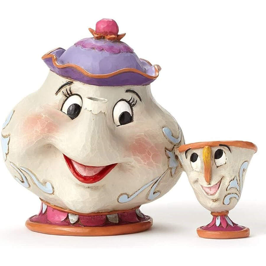 Beauty & the Beast-Disney Traditiions A Mother's Love - Mrs Potts & Chip - Boxed by Jim Shore-1