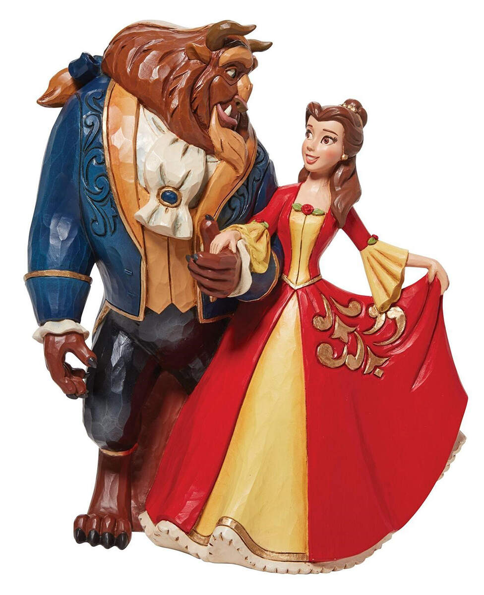Beauty & the Beast-Disney Traditiions An Enchanting Christmas - No Box by Jim Shore-1