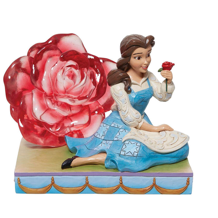 Beauty & the Beast-Disney Traditiions An Enchanted Rose - No Box by Jim Shore-1
