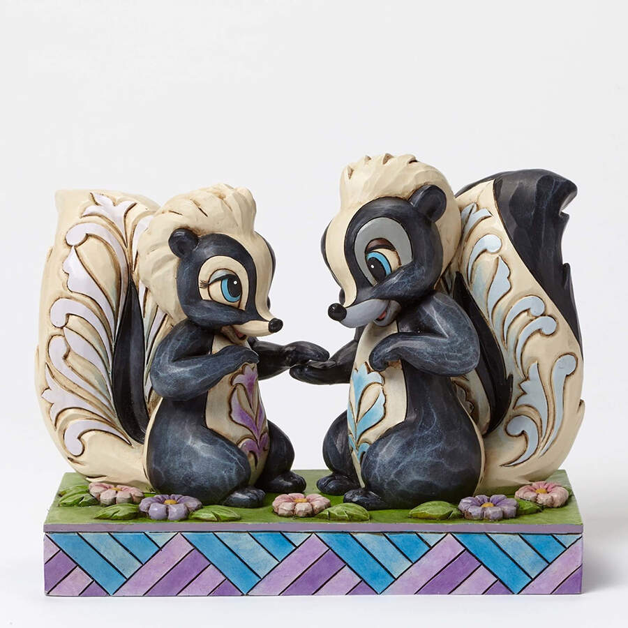Bambi - Disney Traditions Love Is In The Air - Flower & Mrs Skunk - Boxed by Jim Shore-1