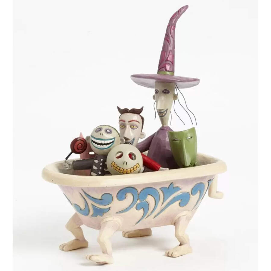 Nightmare Before Christmas Lock Shock & Barrel Bowl/Bathtub - Boxed by Jim Shore-1