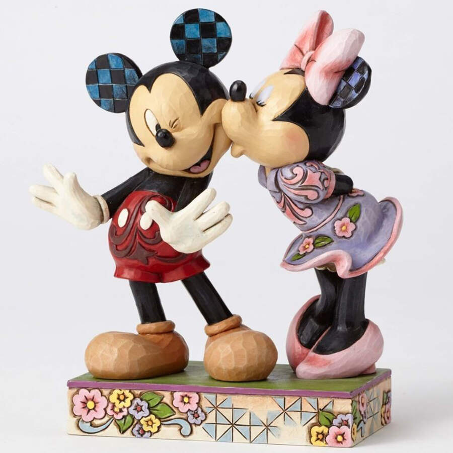Mickey & Friends Valentine's A Kiss From Me To You - Boxed by Jim Shore-1