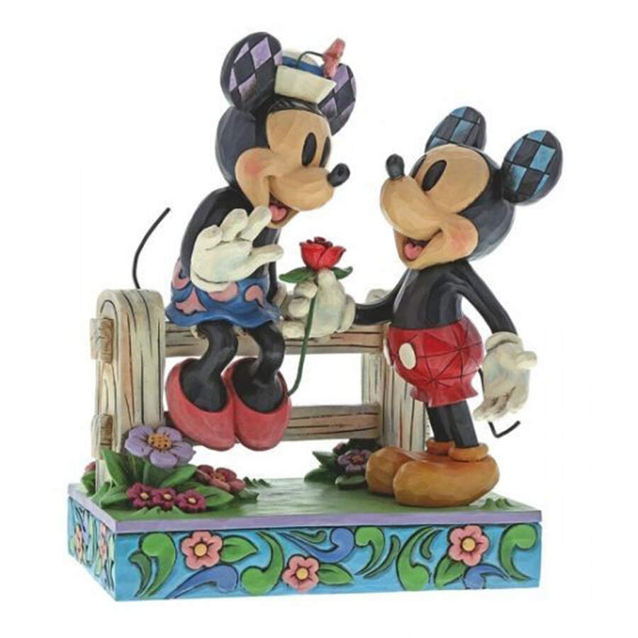 Mickey & Friends Valentine's Blossoming Romance - Boxed by Jim Shore-1