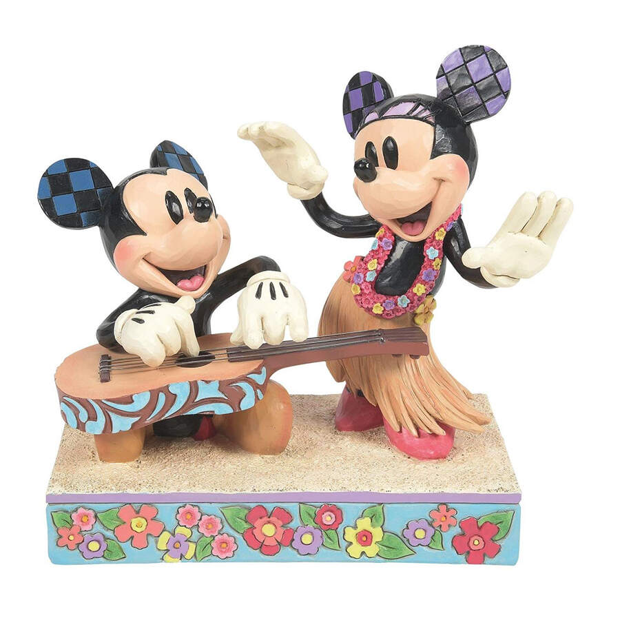 Mickey & Friends Valentine's Hawaiian Holiday - No Box by Jim Shore-1