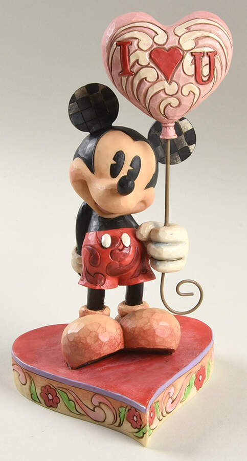 Mickey & Friends Valentine's You Keep Me Grounded - Boxed by Jim Shore-1