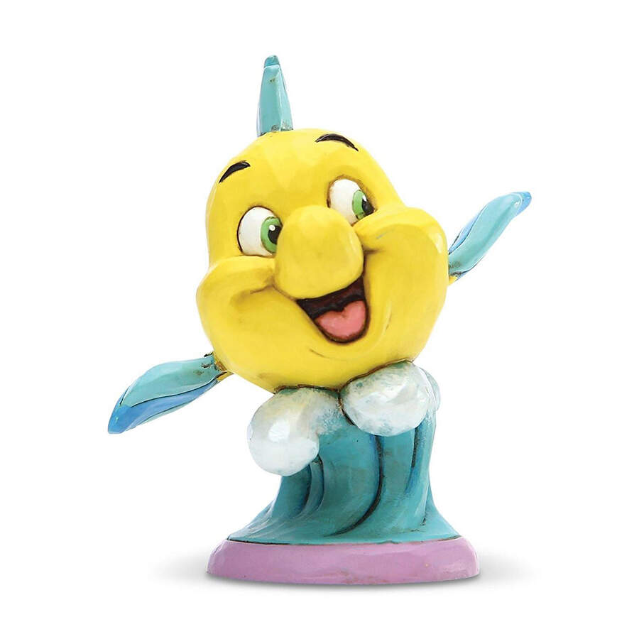Little Mermaid - Disney Traditions Go Fish! - Flounder - No Box by Jim Shore-1