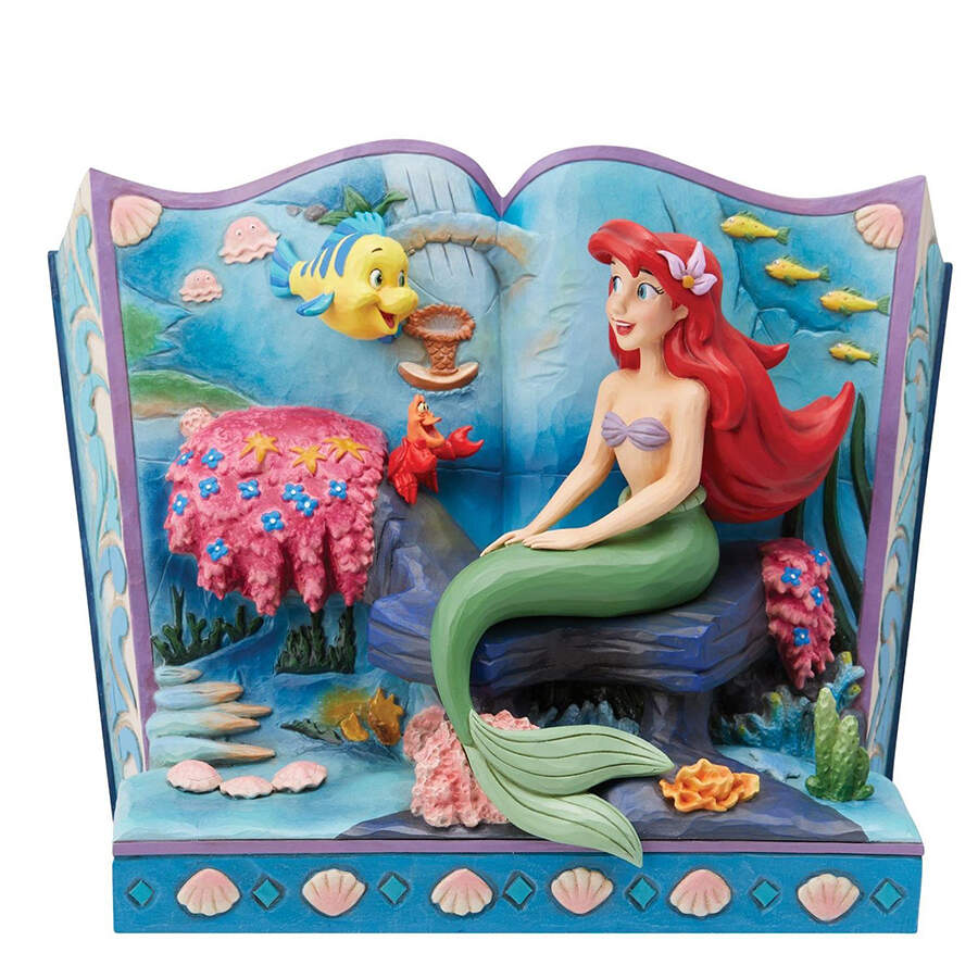 Little Mermaid - Disney Traditions A Mermaid's Tale - Storybook - Boxed by Jim Shore-1