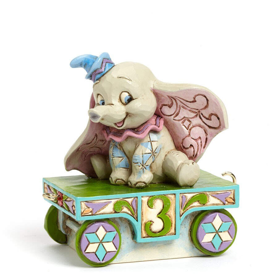 Birthday Train - Disney Traditions Dumbo - Age 3 - No Box by Jim Shore-1
