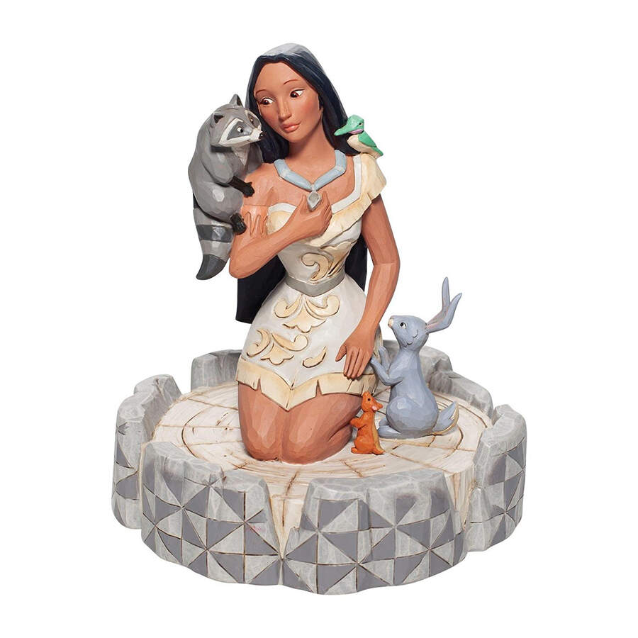 Pocahontas - Disney Traditions Brave Beauty-White Woodland - Boxed by Jim Shore-1