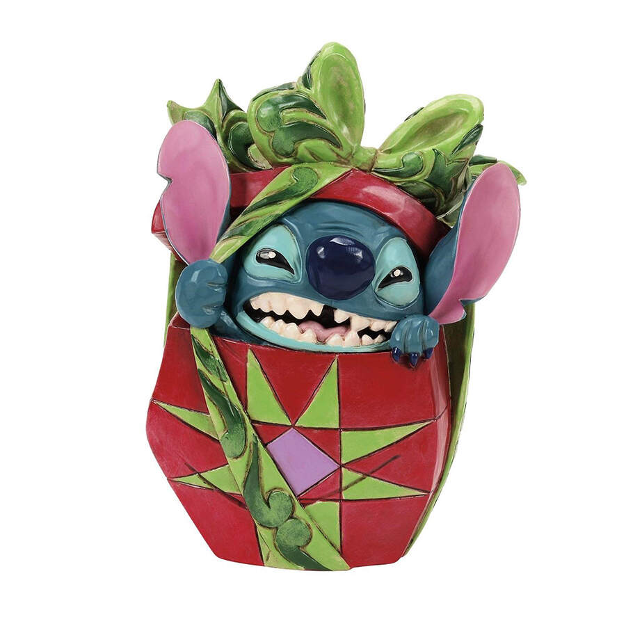 Stitch Christmas Stitch Tearing Present - Boxed by Jim Shore-1