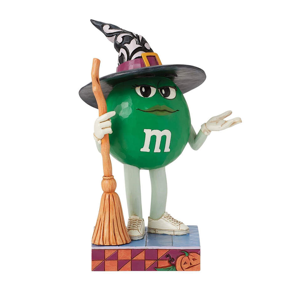 M&M's Halloween Figurines Witching You A Happy Halloween - With Box by Jim Shore-1