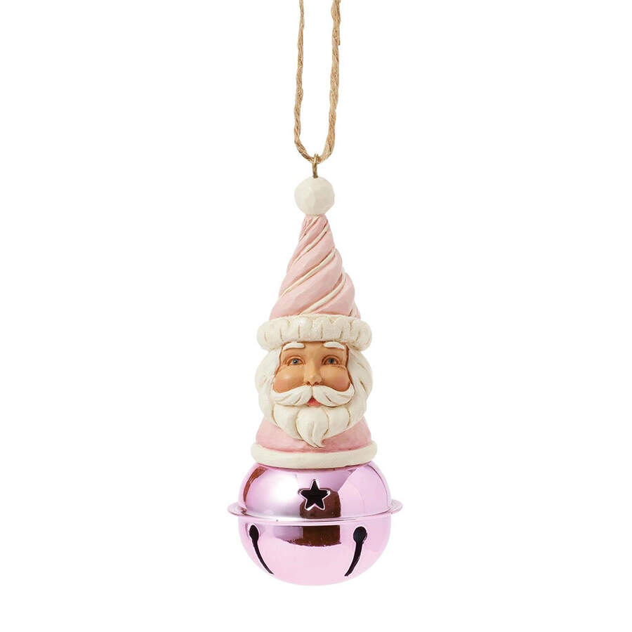Heartwood Sweets Jingle Bell Santa Ornament - Boxed by Jim Shore-1
