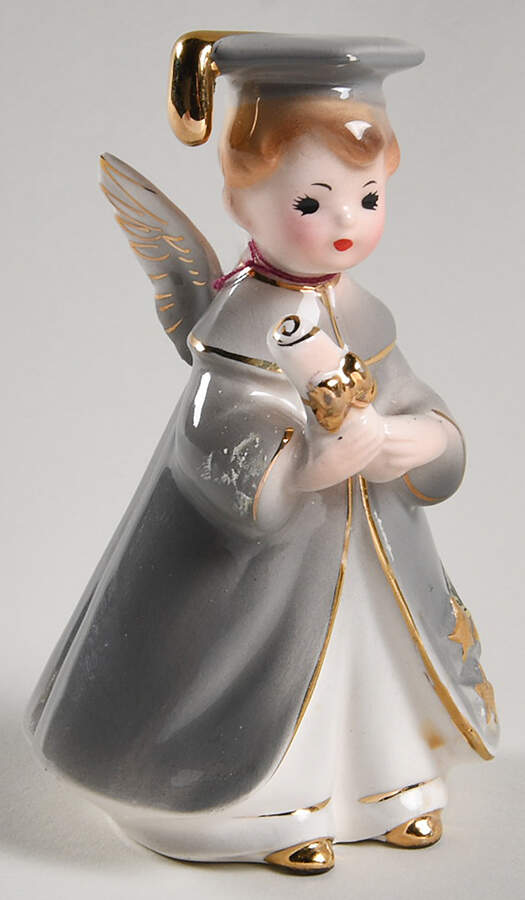 Special Occasions Graduation Boy Angel-Gray - No Box by Josef Originals-1