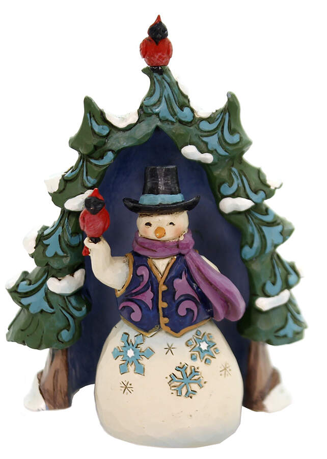 Christmas Minis Snowman And Tree Mini Set - Boxed by Jim Shore-1