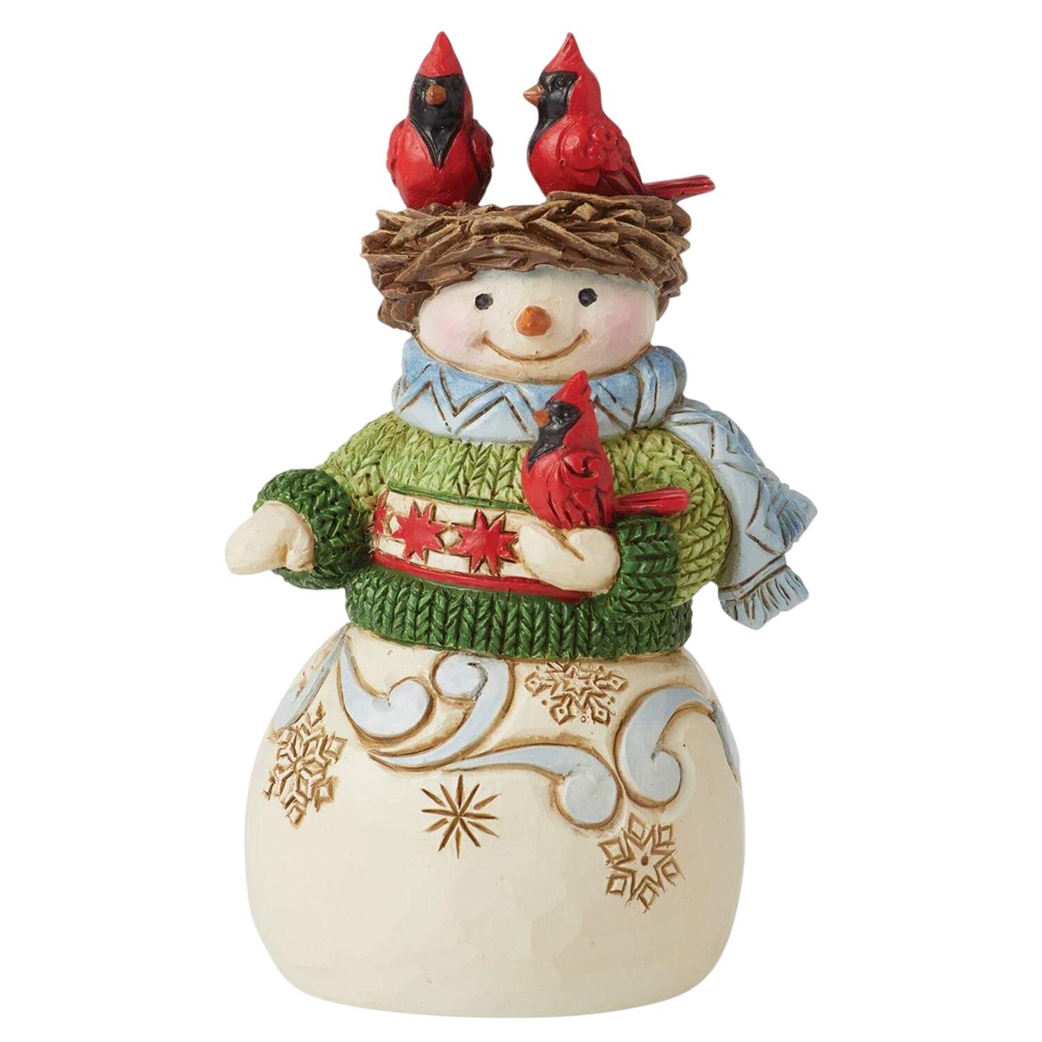 Christmas Minis Mini Snowman With Cardinals - Boxed by Jim Shore-1