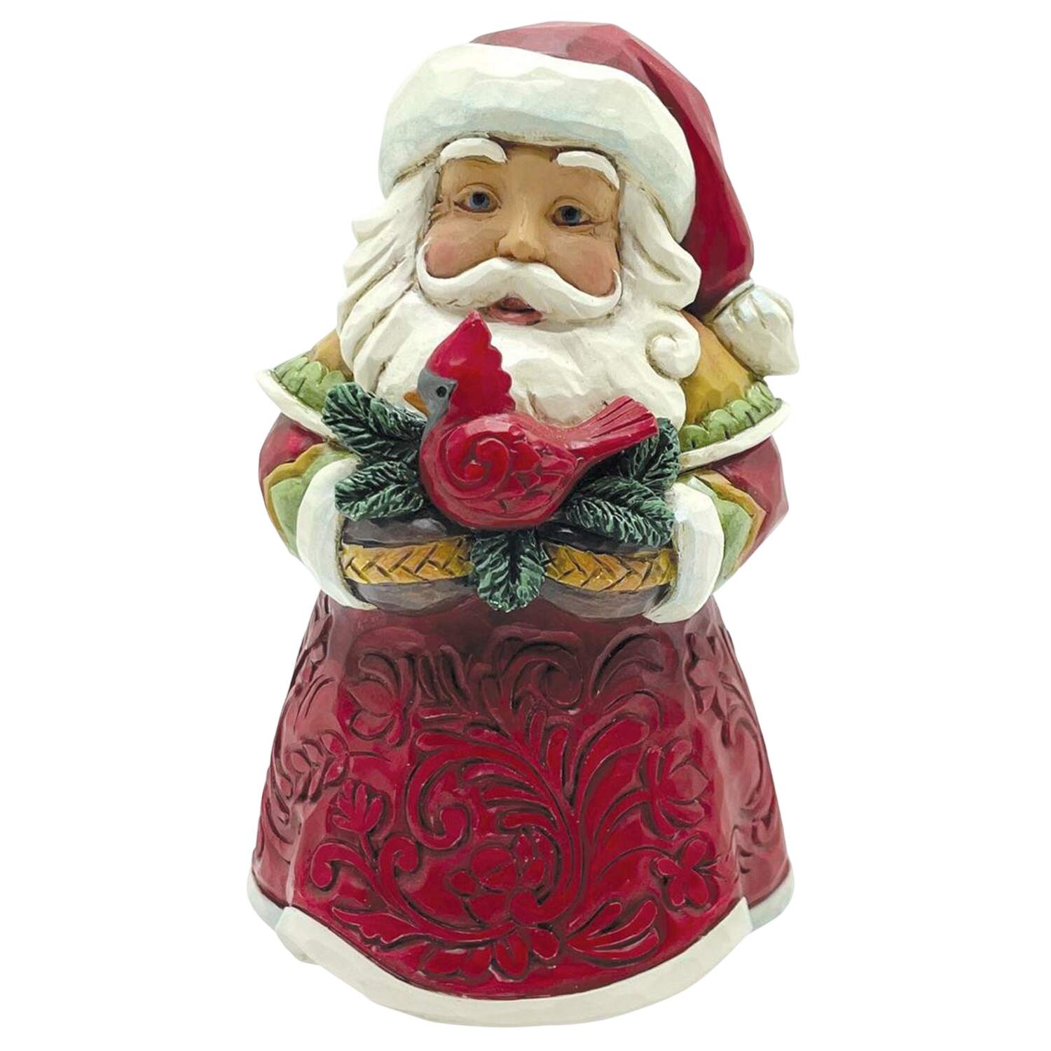 Christmas Minis Mini Santa With Cardinal - No Box by Jim Shore-1