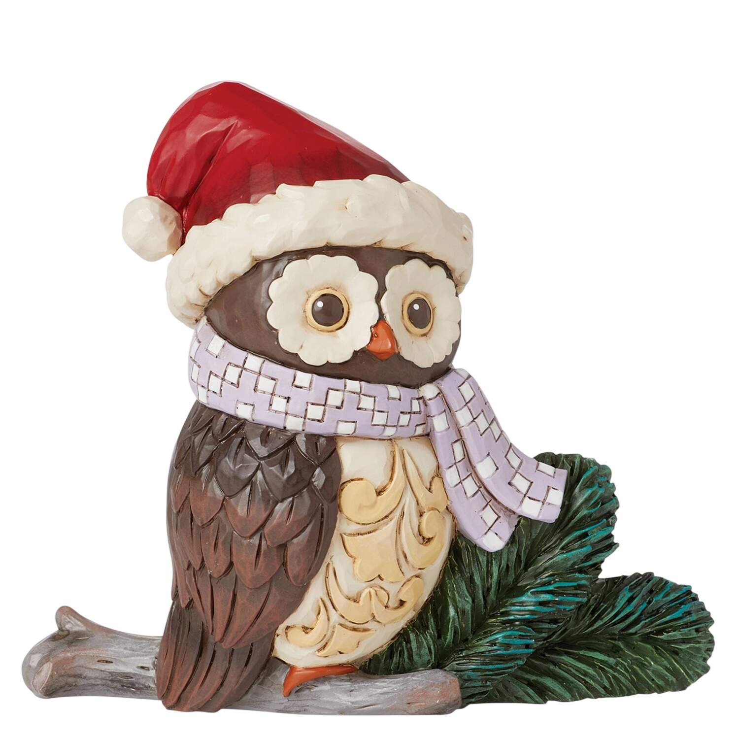 Christmas Minis Mini Owl With Santa Hat  - Boxed by Jim Shore-1