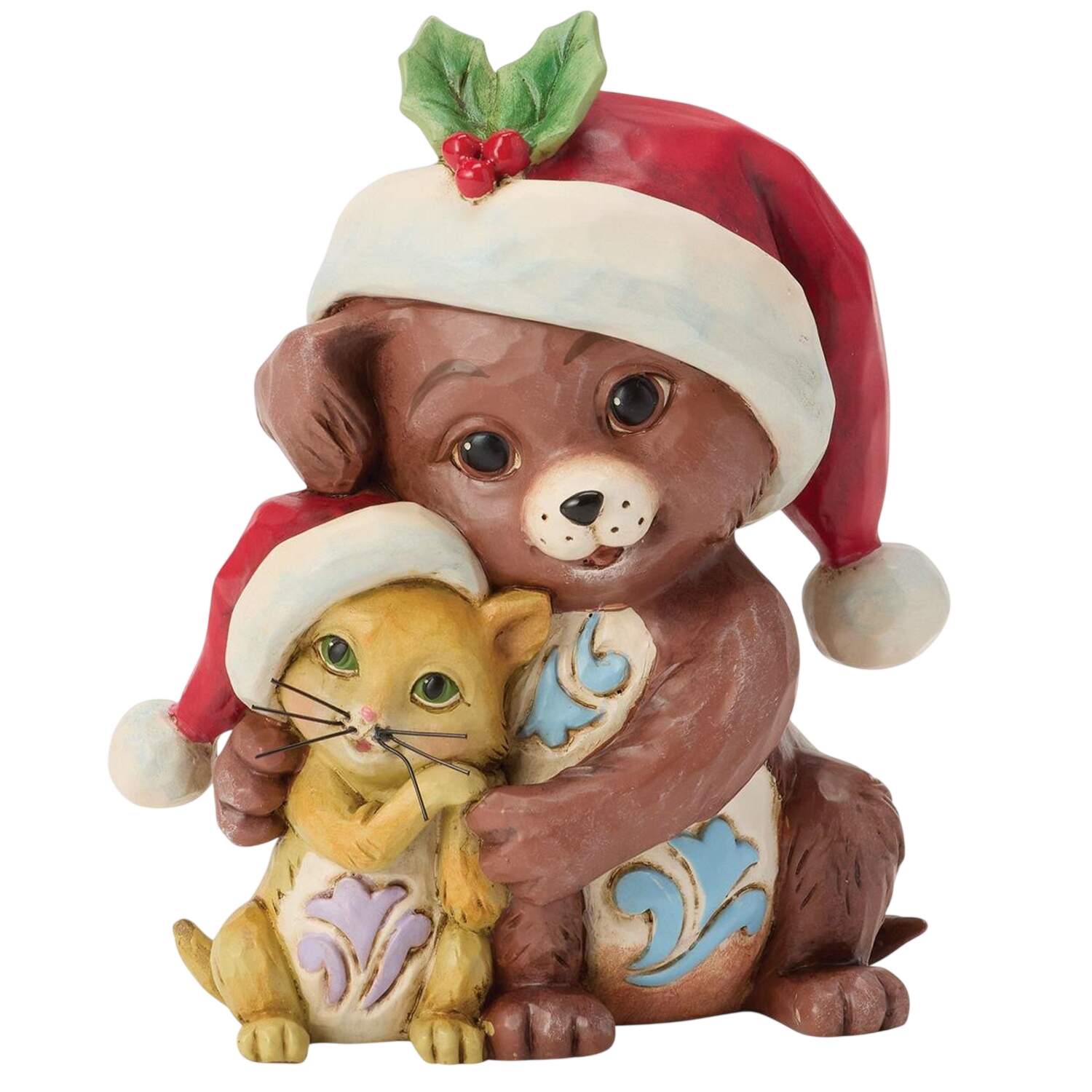 Christmas Minis Mini Hugging Dog And Cat - Boxed by Jim Shore-1