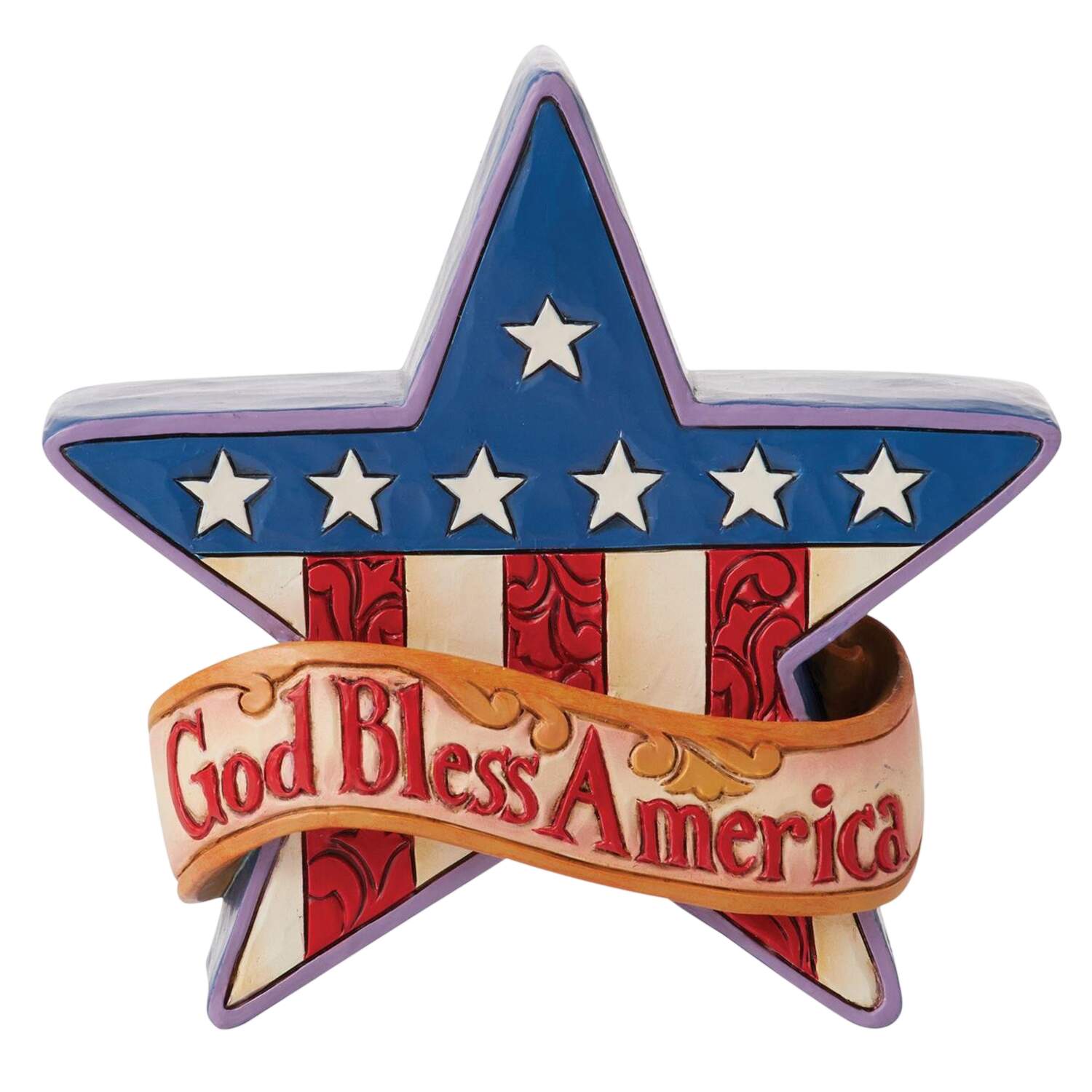 Patriotic Minis Mini Patriotic Star - No Box by Jim Shore-1