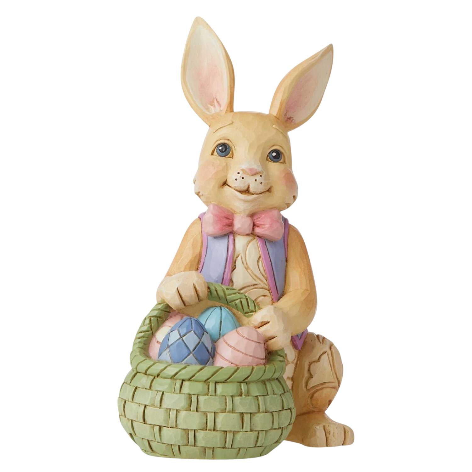 Easter Minis Mini Bunny With Easter Basket - No Box by Jim Shore-1
