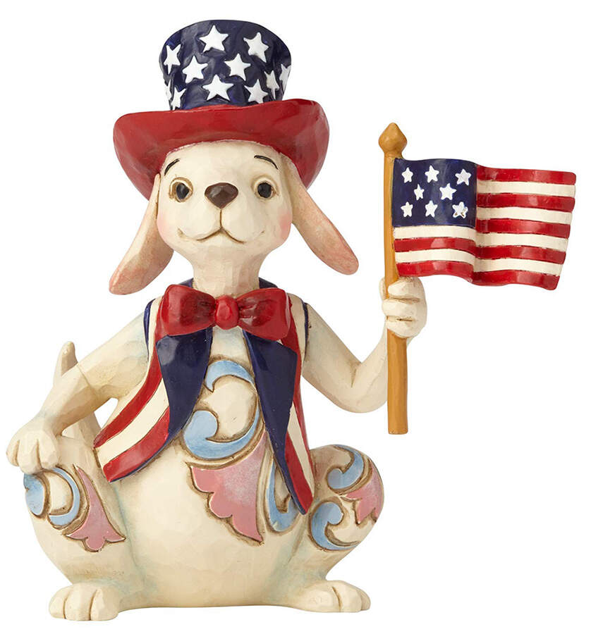 Pint-Sized Patriotic Uncle Sam's Best Friend - No Box by Jim Shore-1