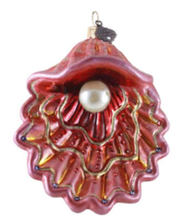 Coastal Ornament Collection Coastal Shell - Boxed by Jay Strongwater-1